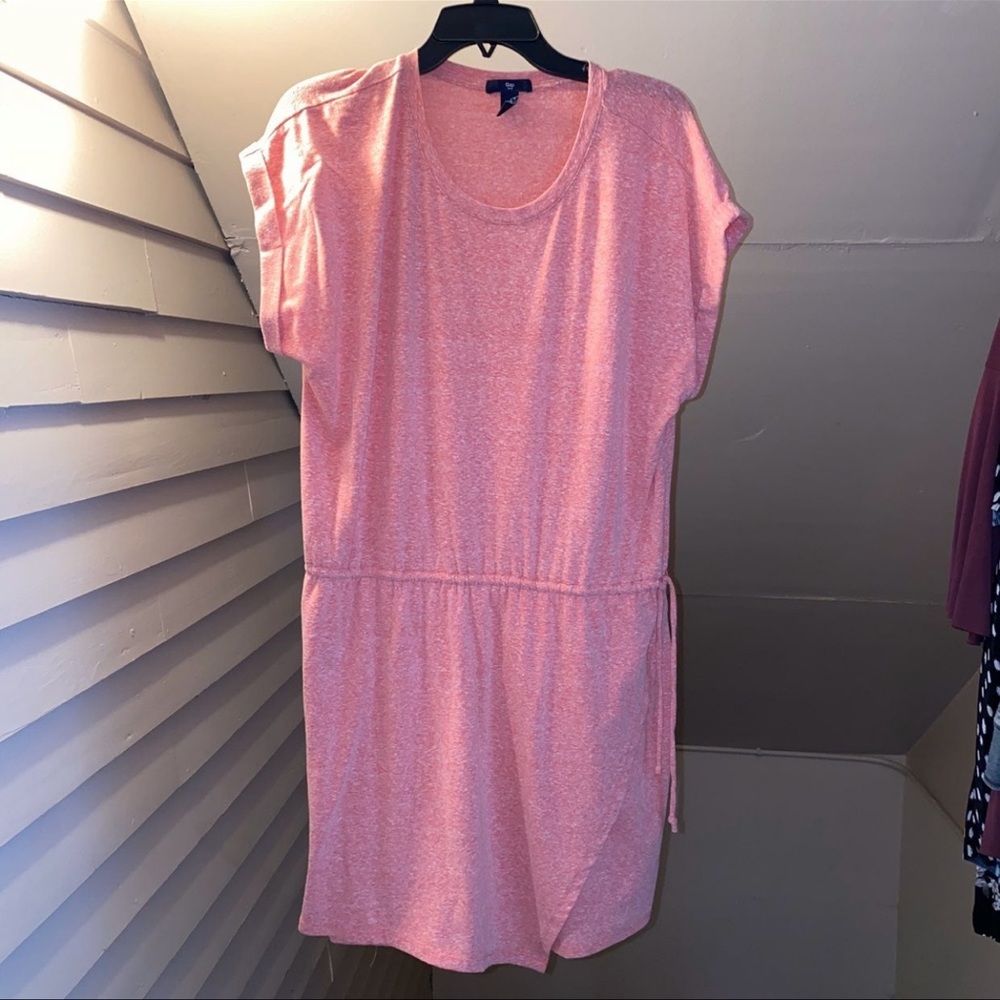 Gap Pink Drawstring Dress XL